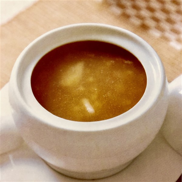 Chinese Lotus Root Congee Served Fresh