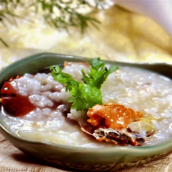 Bowl Of Chinese Crab Congee