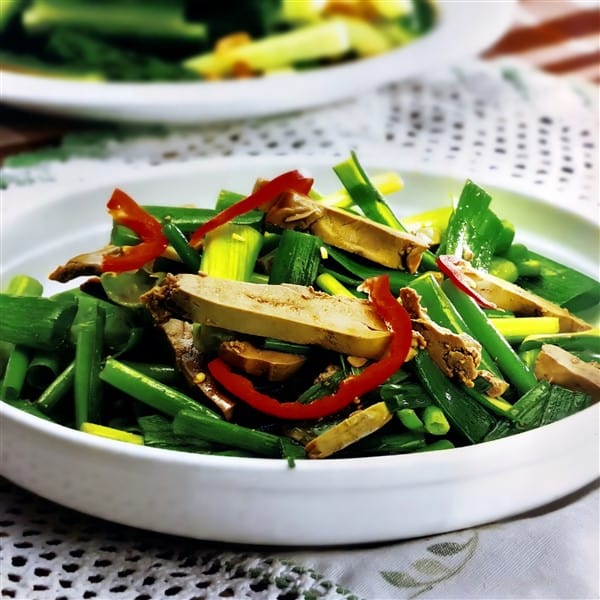 Delightful Chinese Goose Liver Salad With Green Onions