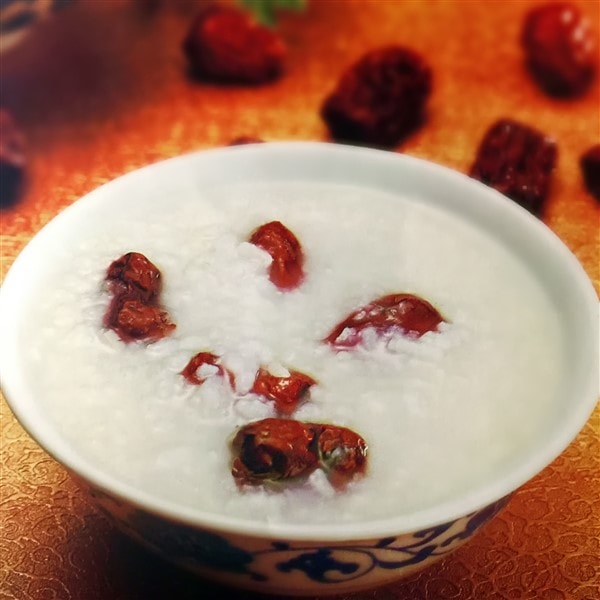 Bowl of Chinese Lamb Bone Congee