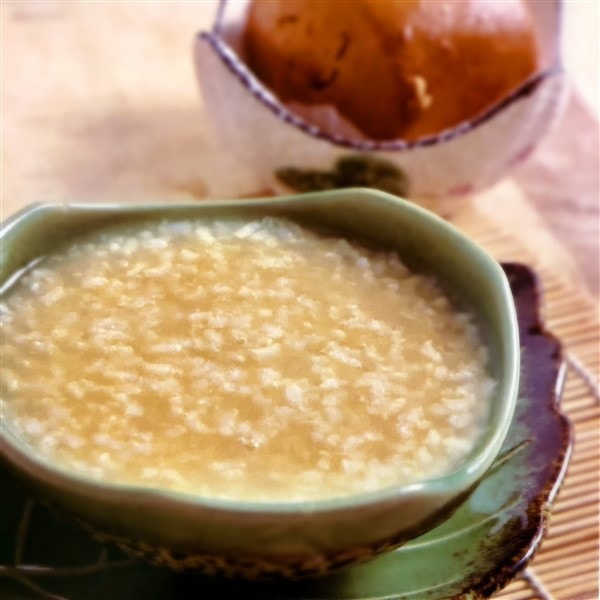 Fresh Chinese Mint Congee 