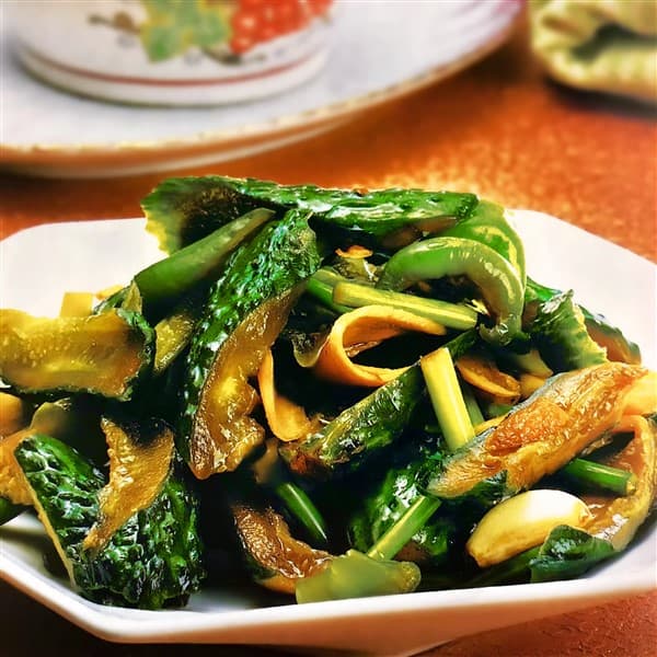 Congee With Chinese Pickled Cucumbers And Green Chilies