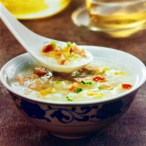 Wonderful Chinese Pork And Duck Egg Congee