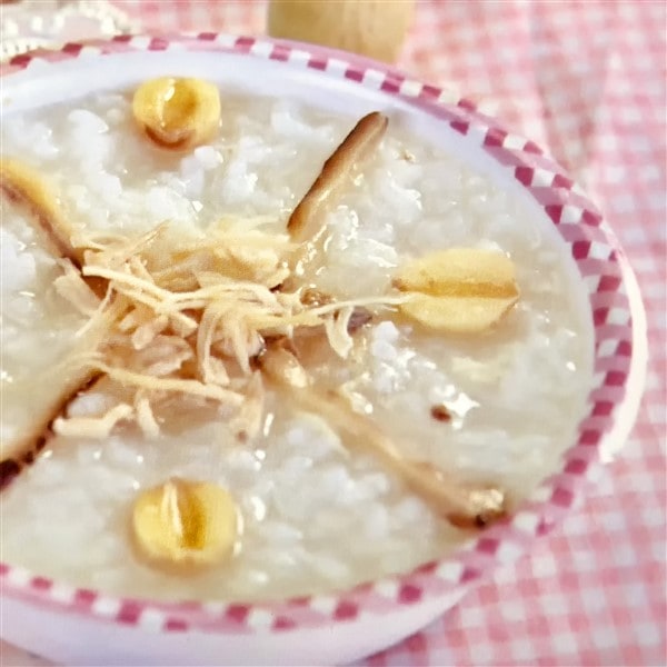 Delicious Chinese Shredded Chicken And Lotus Seed Congee 