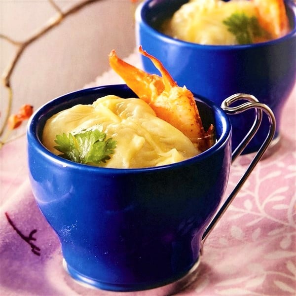 Chinese Crab Soup Dumplings In Serving Cup