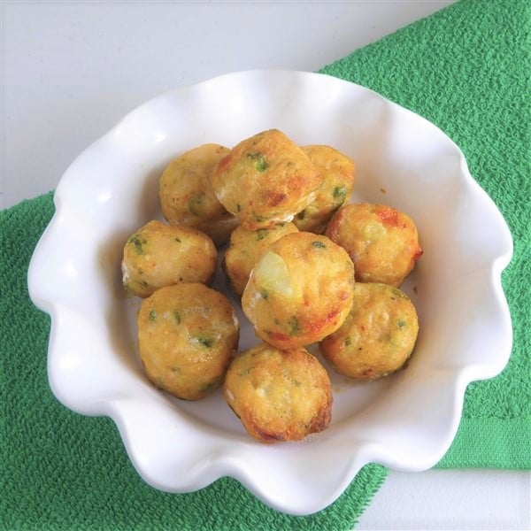 Chinese Deep Fried Dace Fish Balls Served At Dim Sum