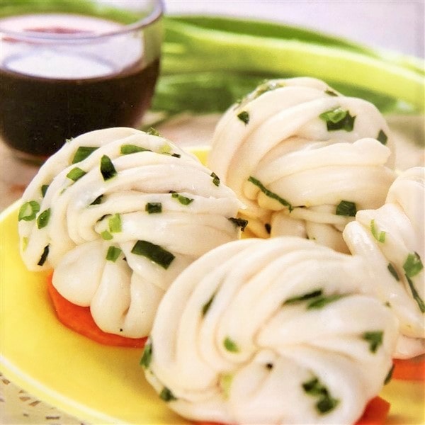 Chinese Hua Juan (Steamed Twisted Rolls} At Dim Sum 