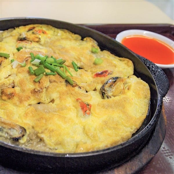 Chinese Oyster Omelette Serving In Morning Dim Sum