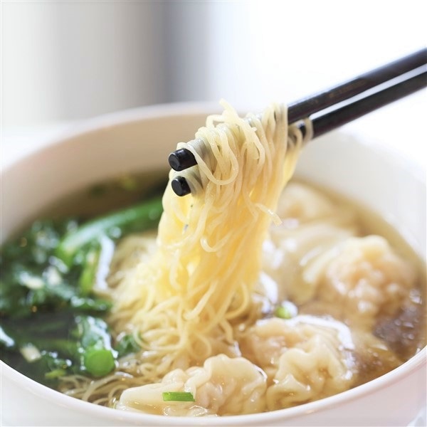 Shrimp Wonton Noodle Soup Served At Dim Sum 