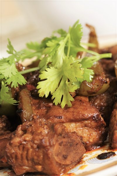 Chinese Spared Ribs With Black Bean Sauce Served  With Chinese Dim Sum